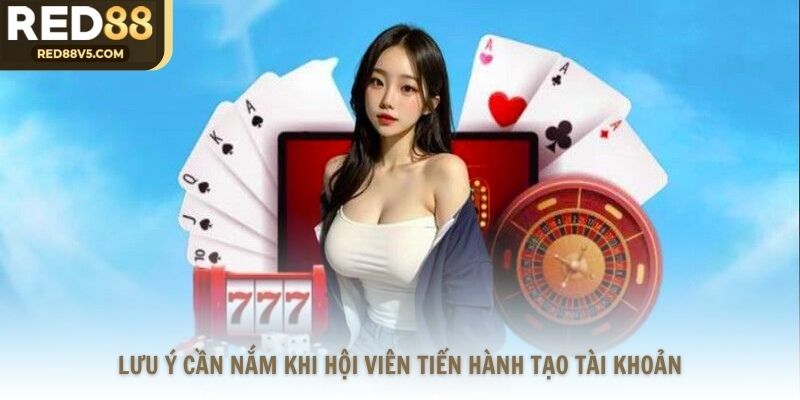 Lưu ý cần nắm khi hội viên tiến hành tạo tài khoản