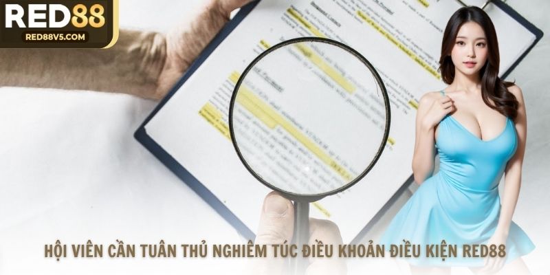 Hội viên cần tuân thủ nghiêm túc điều khoản điều kiện Red88