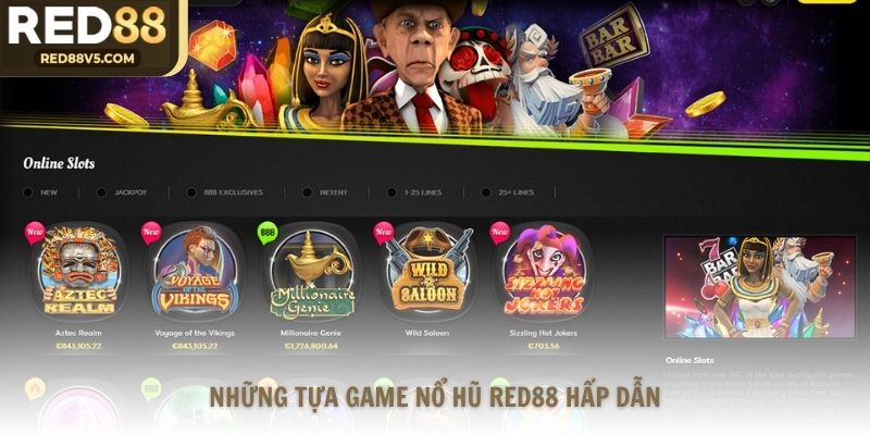 Những tựa game quay số nổ hũ Red88